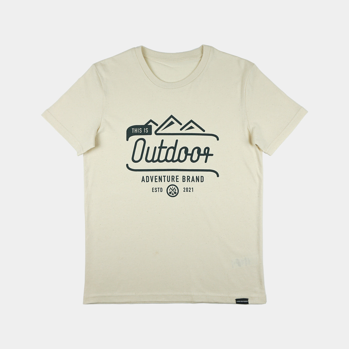 This is Outdoor - Mountain Adventure Brand T-Shirt beige - Damen