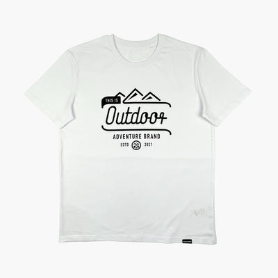 This is Outdoor - Mountain Adventure Brand T-Shirt weiß - Damen